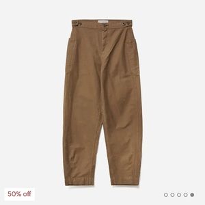 Everlane Fatigue Barrel Pant in Walnut - NTW! Size 6, loose fit